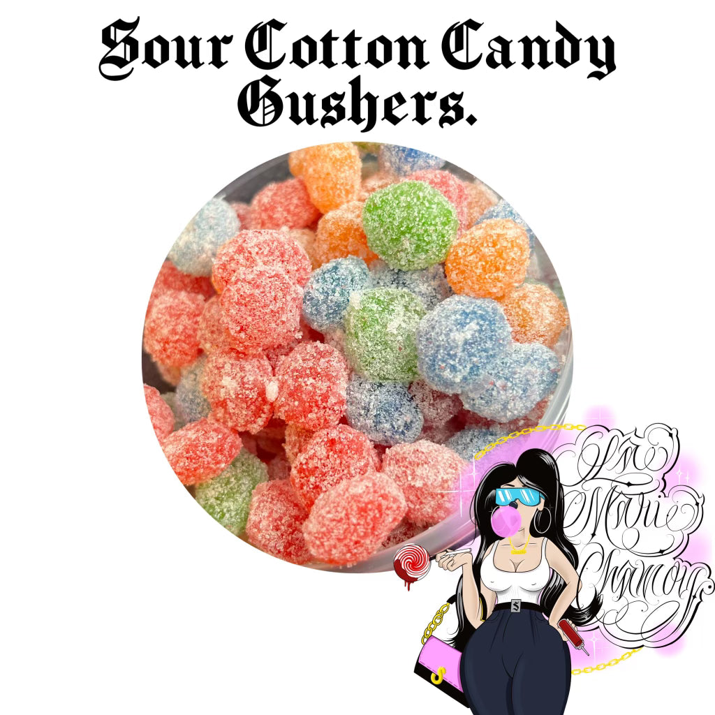 Sour Cotton Candy Gushers – La Mari Chamoy